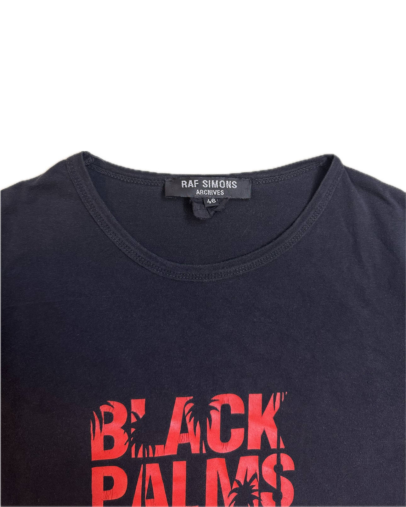 Raf Simons SS 1998 Black Palms T Shirt