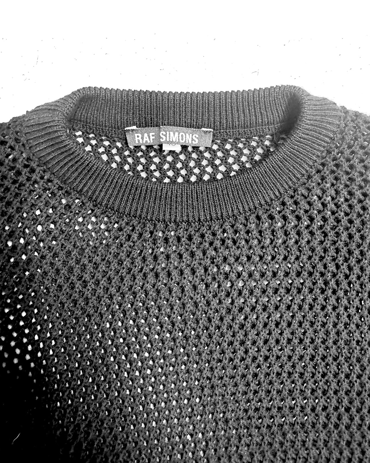 Raf Simons AW 1997 Mesh Knit Sweater