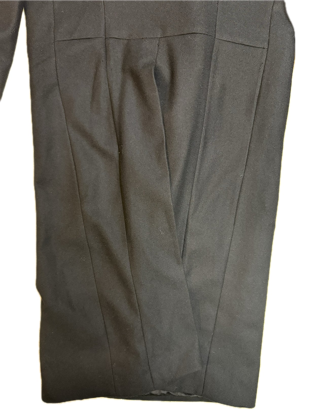Raf Simons AW98 Asymetrical Zip Wool Coat
