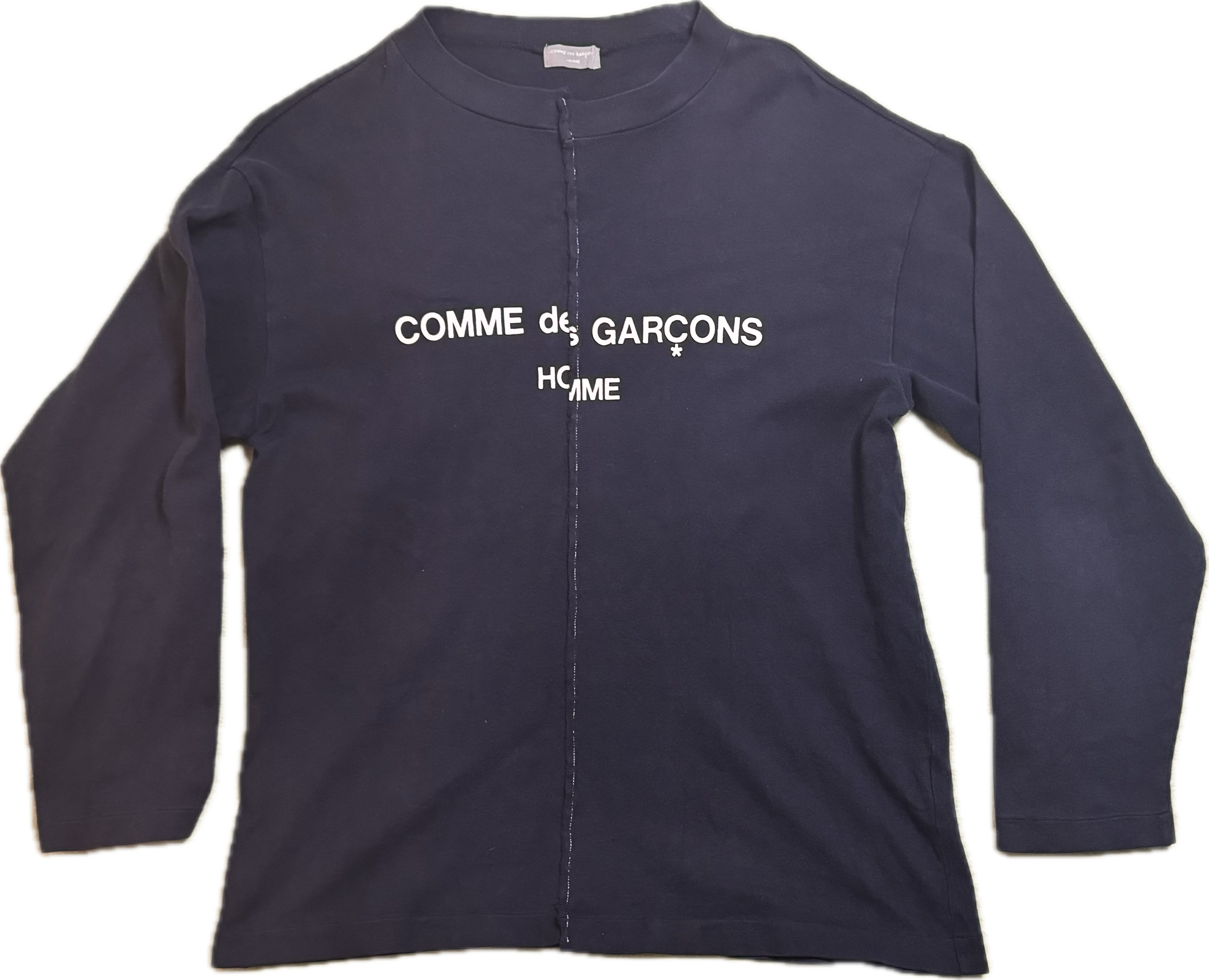 Comme Des Garcons Homme AD 1993 Split Logo Long Sleeve – First Comme Des Garcons Homme AD 1993 Split Logo Long Sleeve – First