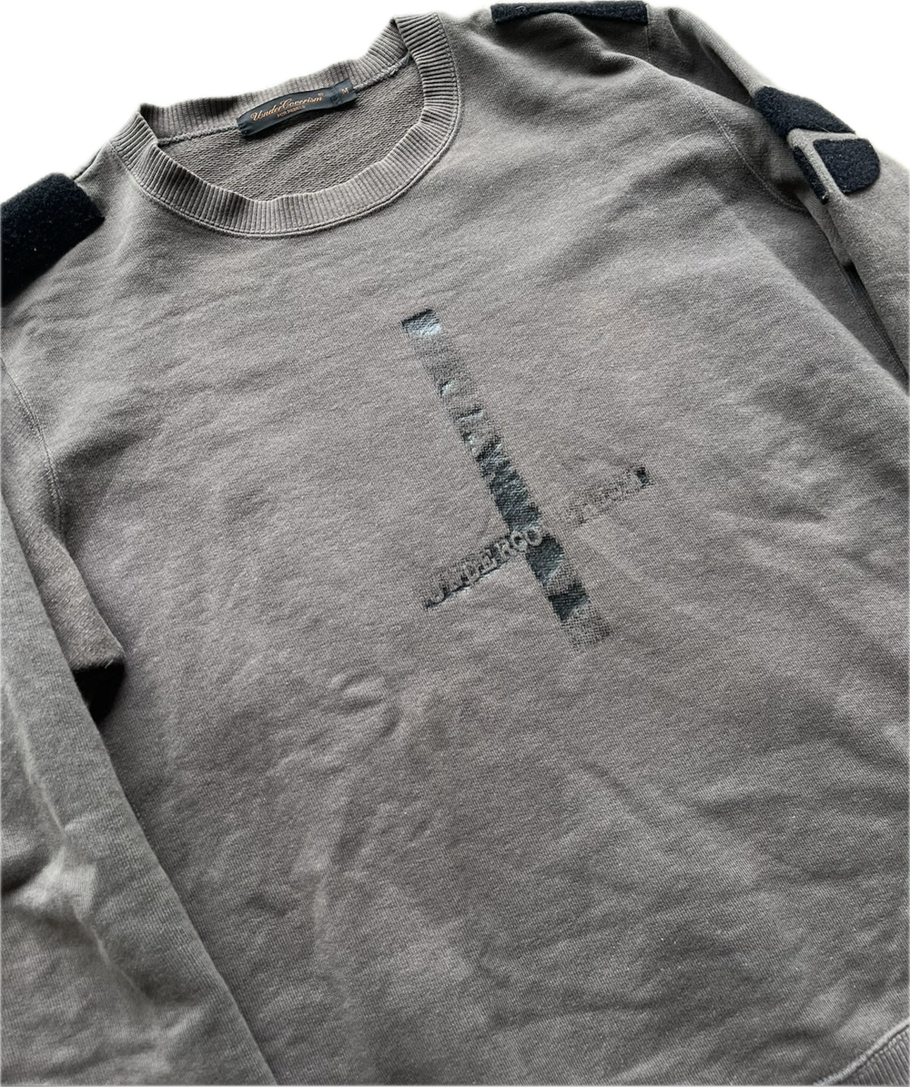 Undercover AW 2002 Upside Down Cross Crewneck Sweatshirt