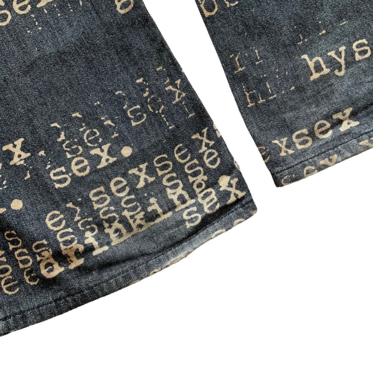 Hysteric Glamour SS 1999 Fuck Sex Bitch Flare Jeans