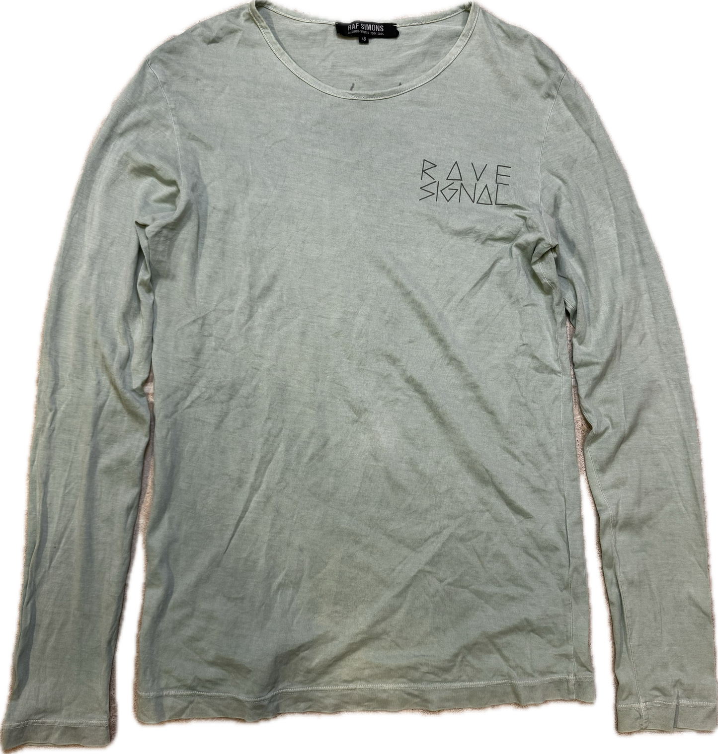 Raf Simons 2004 Rave Signal Long Sleeve Shirt