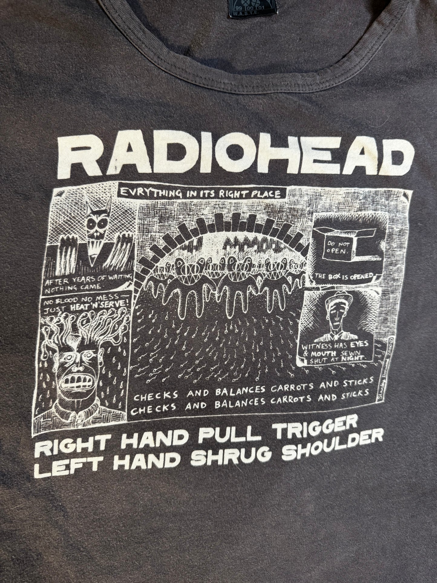 2001 Radiohead Kid A T Shirt