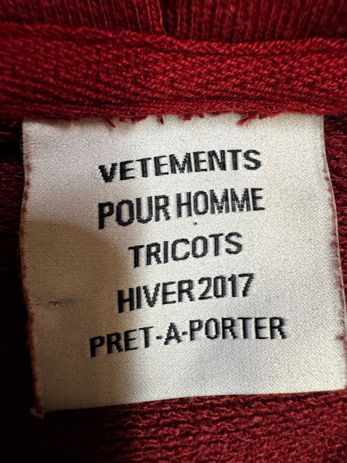 Vetements AW 2016 May The Bridges I Burn Light The Way Sweatshirt