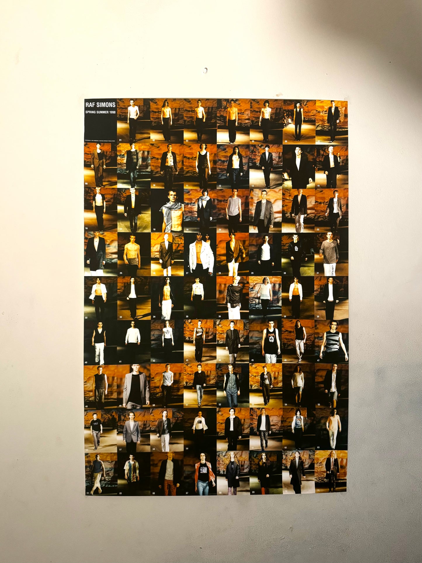 Raf Simons SS 1998 "Black Palms" Large Poster