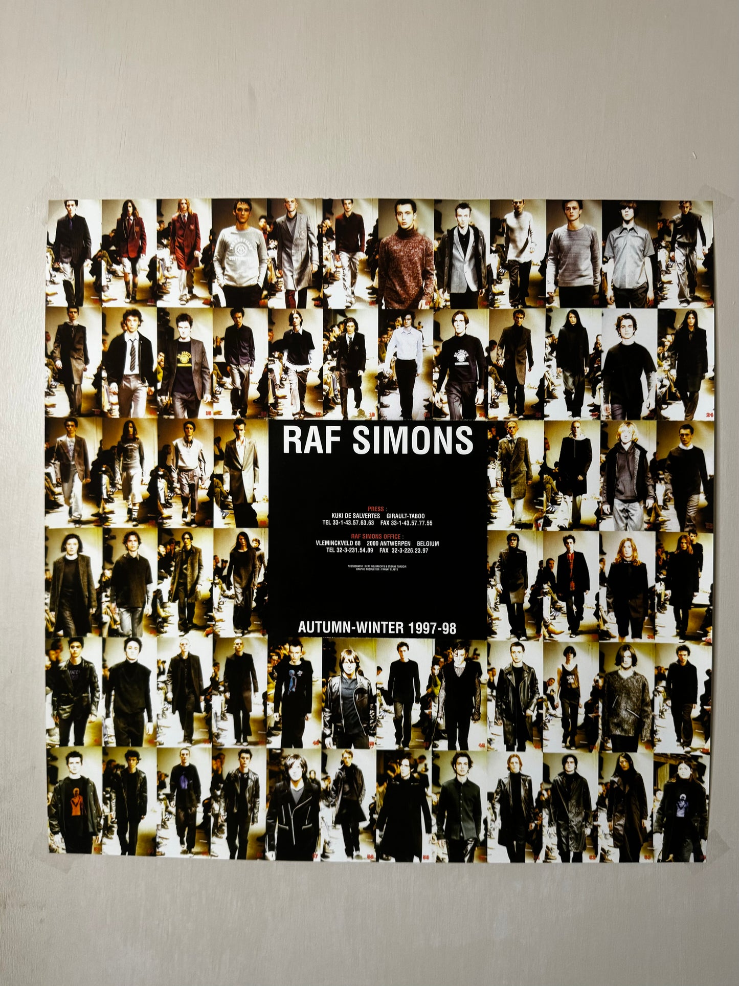 Raf Simons AW 1997-98 Runway Poster