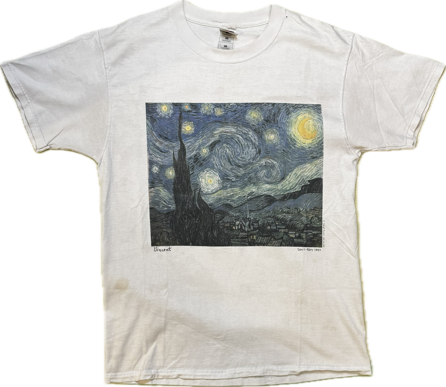 90's Vincent Van Gogh Starry Night Art T Shirt