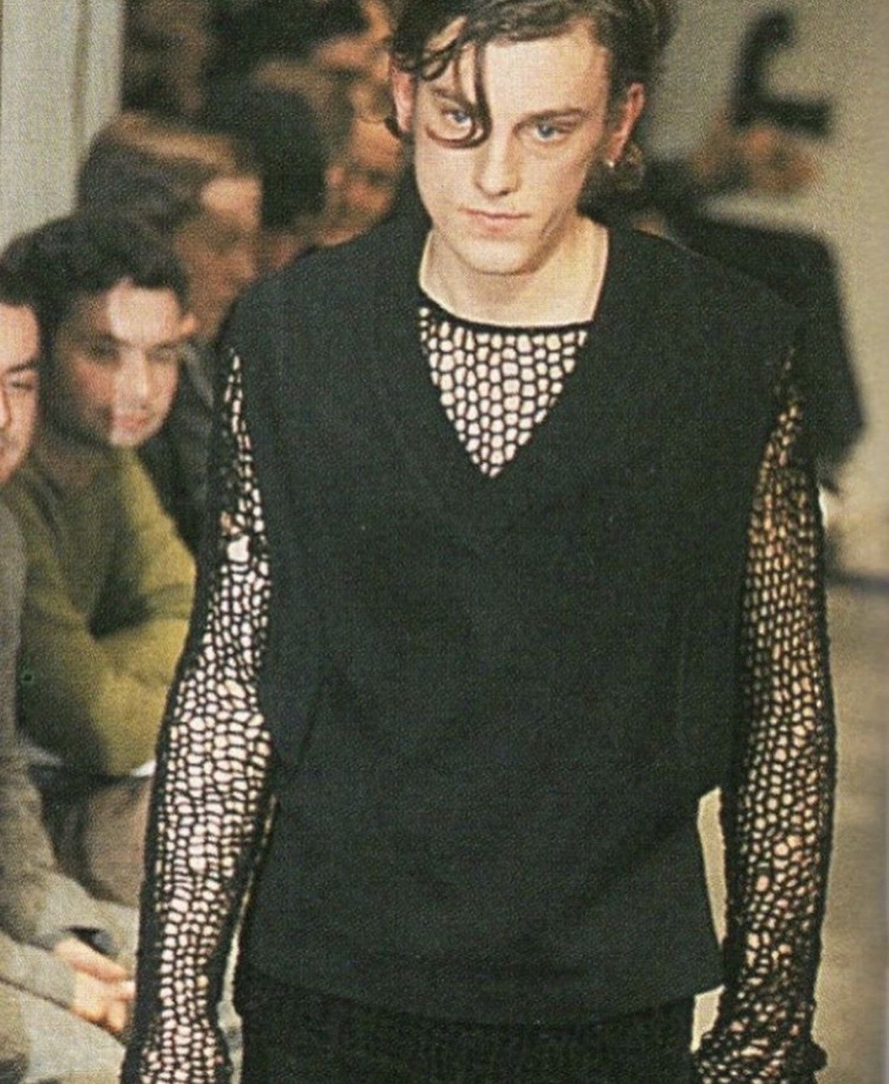 Raf Simons AW 1997 Mesh Knit Sweater