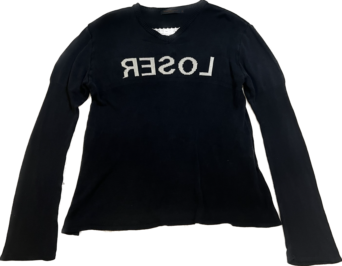 Undercover AW 2002 Loser Cable Knit Sweater