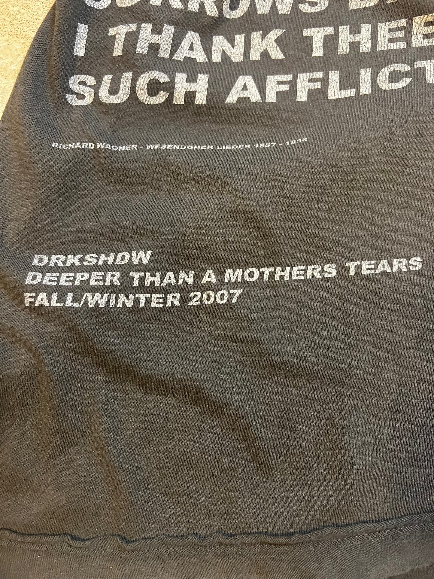 2007 Rick Owens DRKSHDW Richard Wagner Long Sleeve shirt