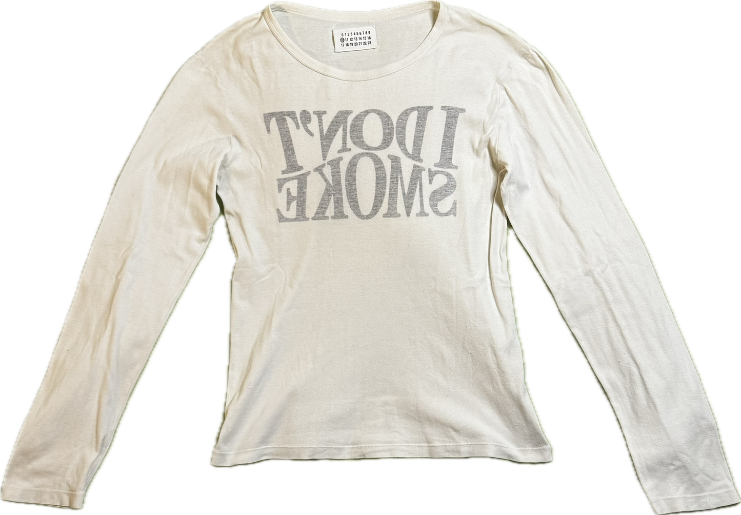 Maison Martin Margiela AW 2006 "I Don't Smoke" Inside Out Long Sleeve Shirt
