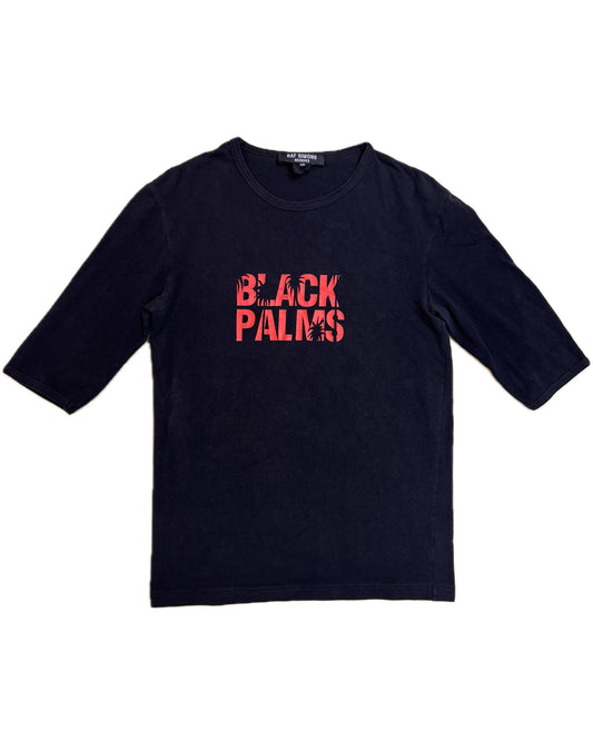 Raf Simons SS 1998 Black Palms T Shirt