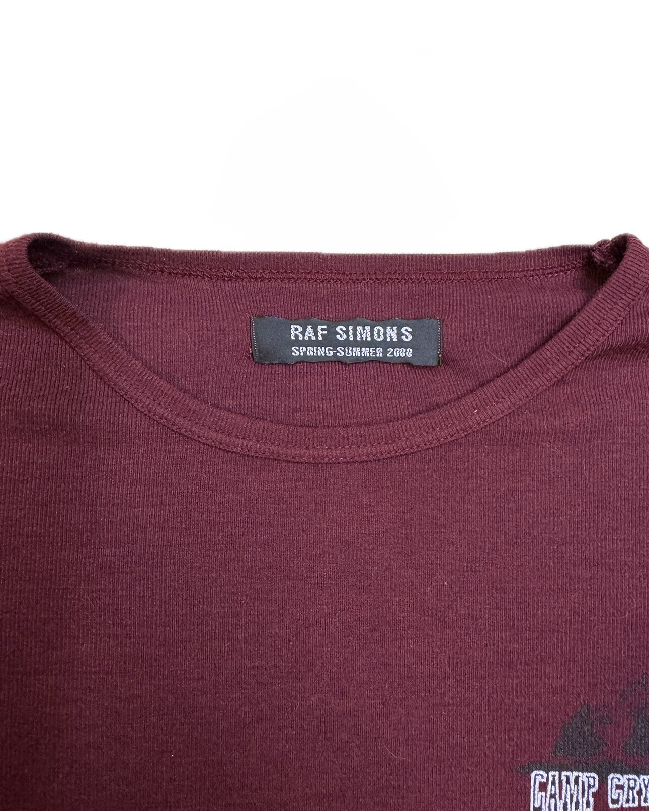 Raf Simons SS 2000 Camp Crystal Lake Long Sleeve T Shirt