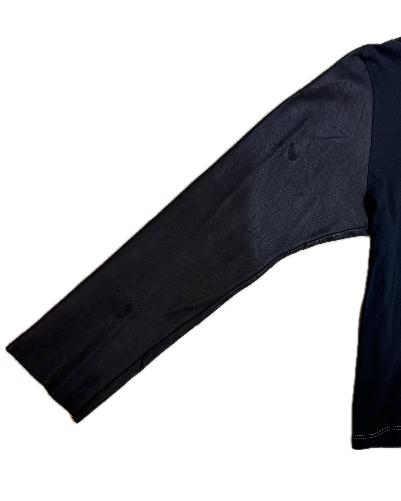 Maison Martin Margiela Artisanal Top With Leather Sleeves 2004