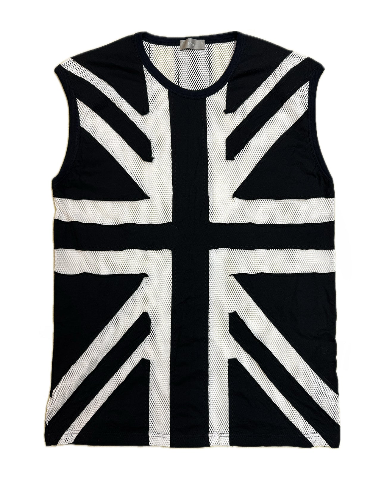 Dior Homme SS 2006 Union Jack Mesh Tank Top