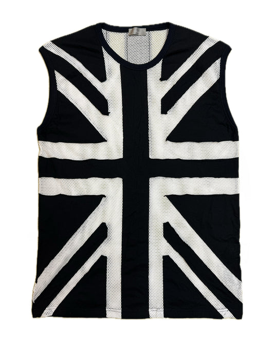 Dior Homme SS 2006 Union Jack Mesh Tank Top