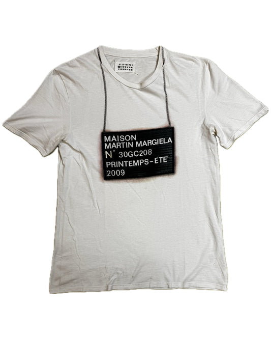 Maison Martin Margiela 2009 Trompe L'oeil Mugshot T Shirt