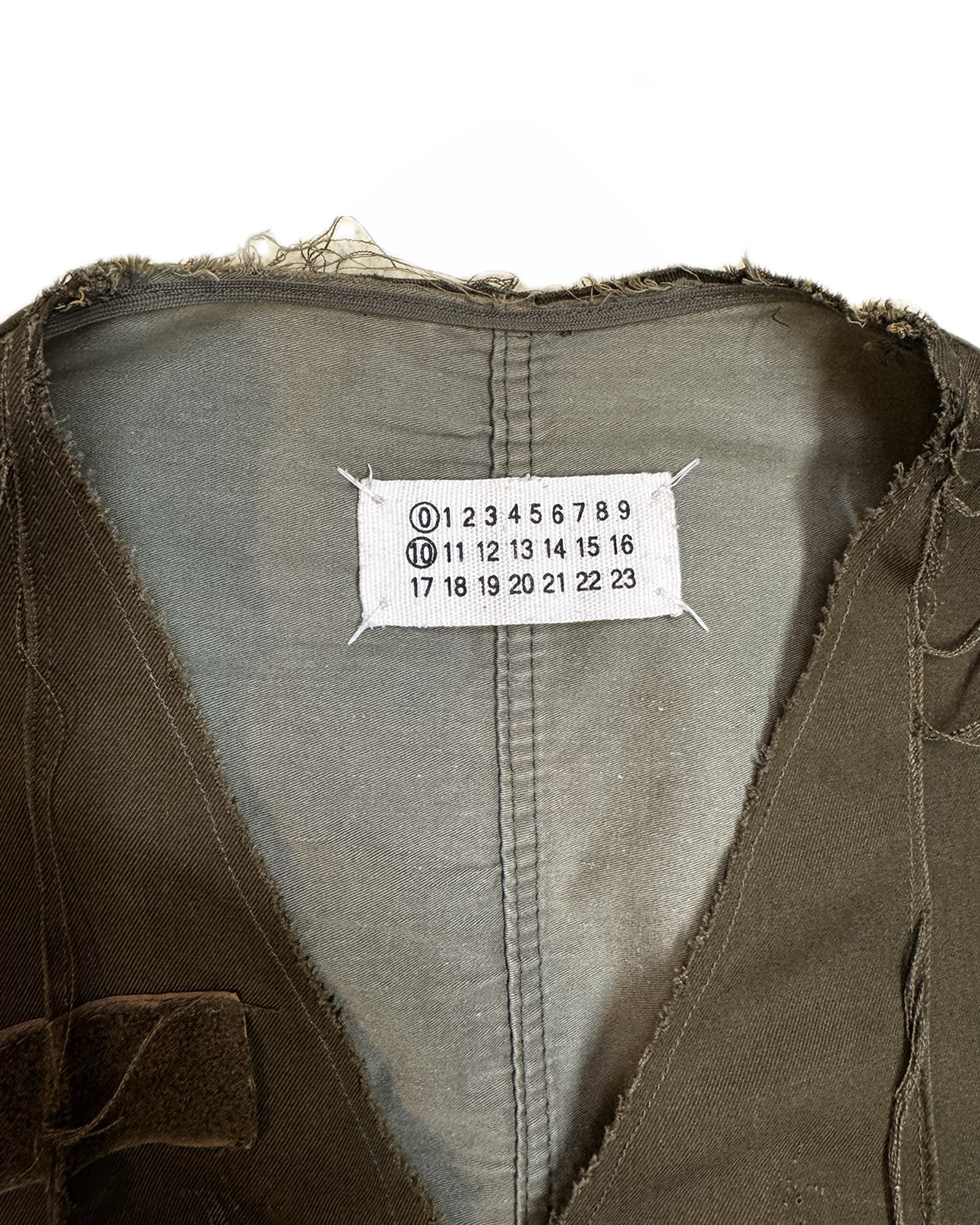 Maison Martin Margiela AW 2004 Artisanal Reconstructed Military Vest