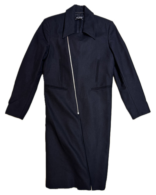 Raf Simons AW98 Asymetrical Zip Wool Coat