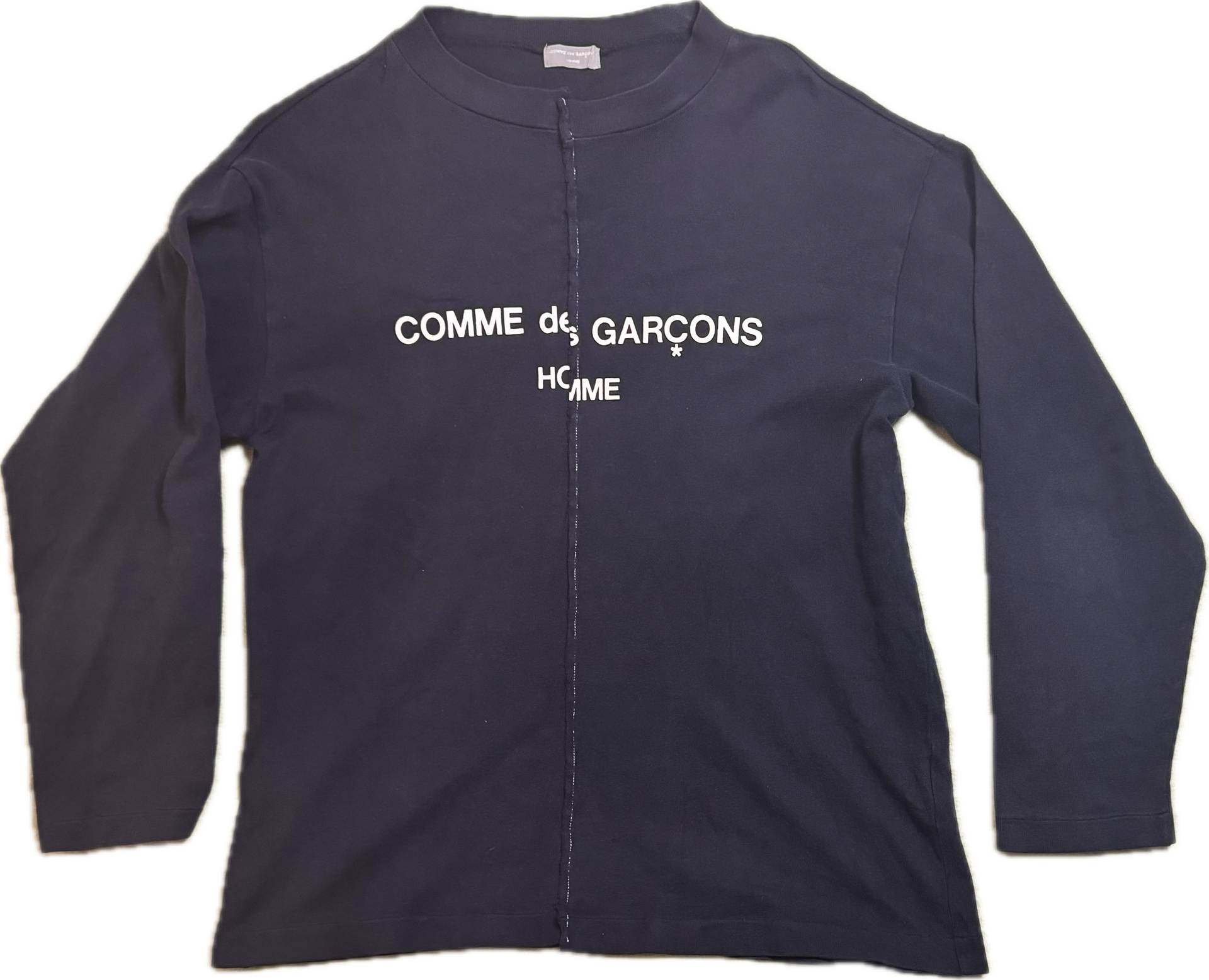 Comme Des Garcons Homme AD 1993 Split Logo Long Sleeve – First Comme Des Garcons Homme AD 1993 Split Logo Long Sleeve – First