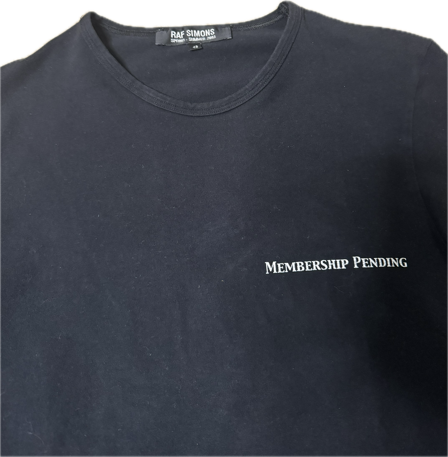 Raf Simons SS 2003 Membership Pending Long Sleeve T Shirt