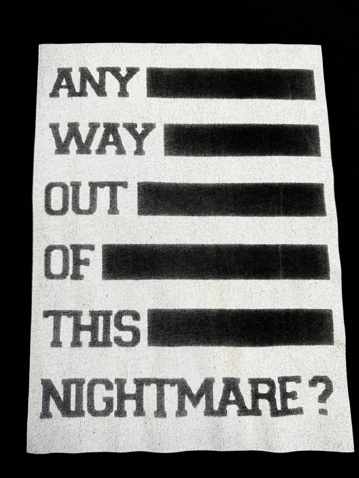 Raf Simons Any Way Out Of This Nightmare T Shirt