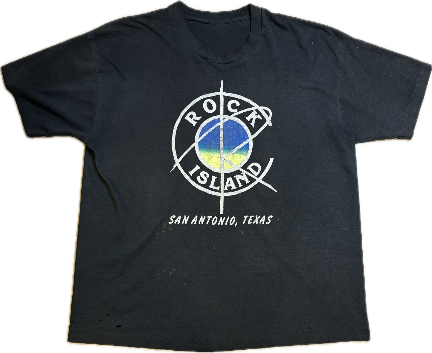 Vintage 1990's Rock Island T shirt First Times Worldwide