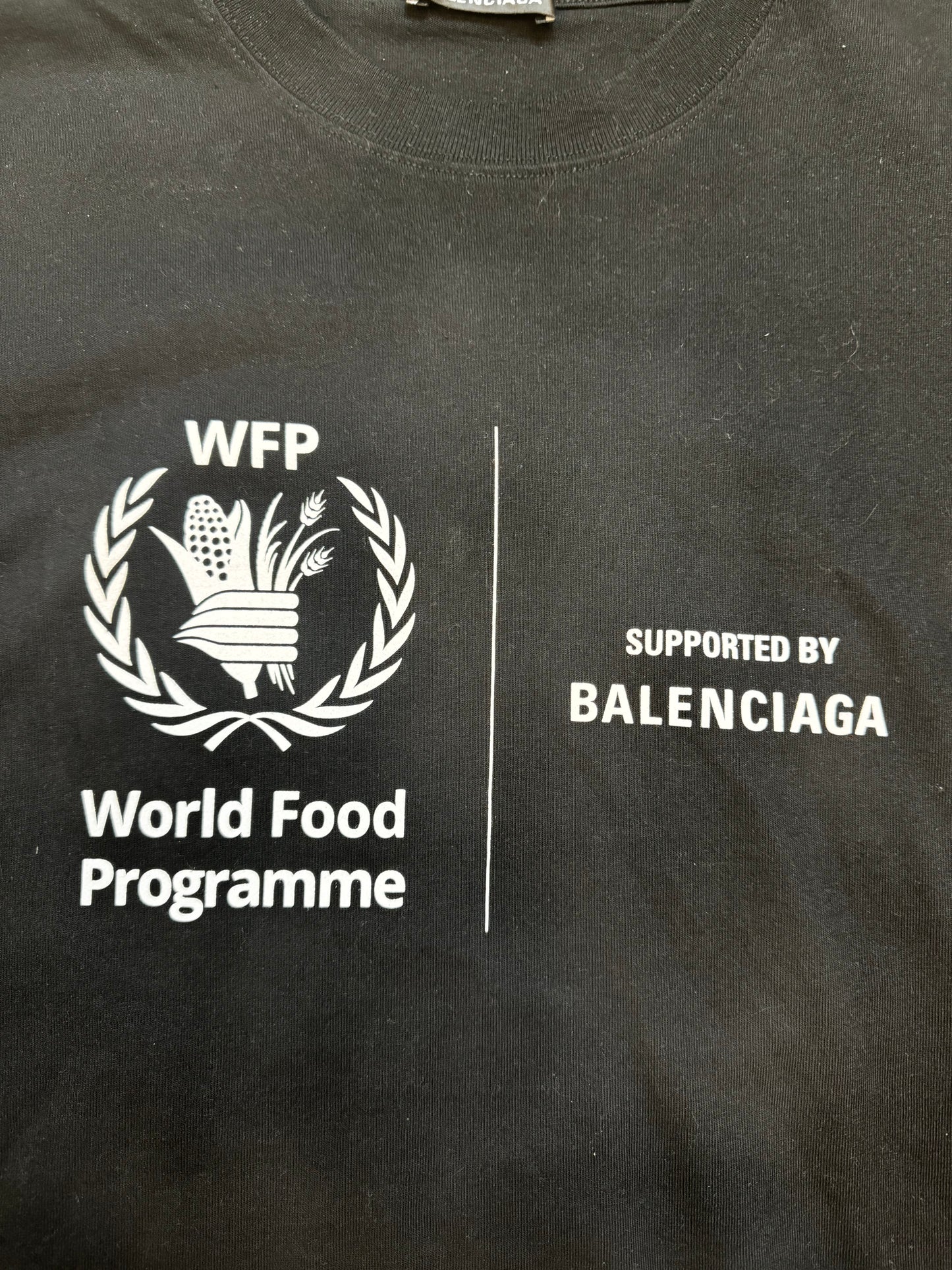 Balenciaga World Food Programme Long Sleeve T Shirt