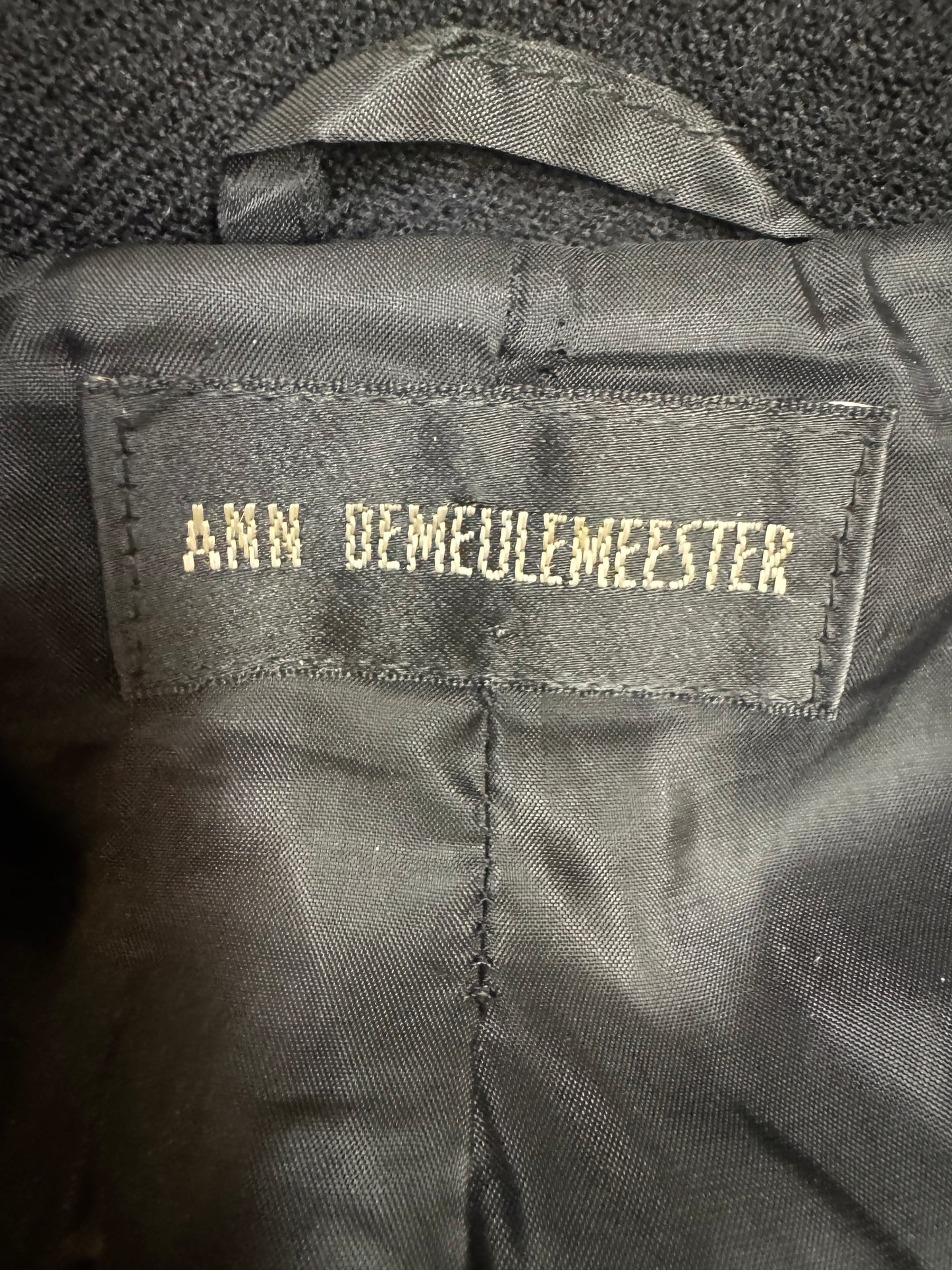 Ann Demeulemeester AW 1998 Wool Coat
