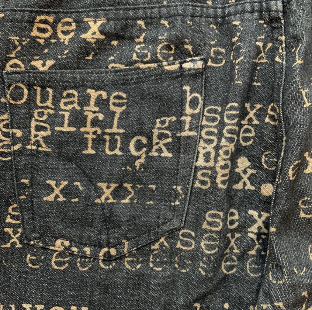 Hysteric Glamour SS 1999 Fuck Sex Bitch Flare Jeans