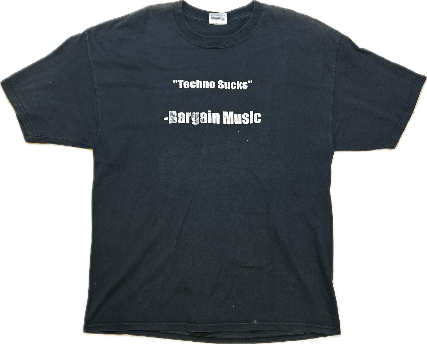 Vintage Techno Sucks Bargain Music Vintage T Shirt