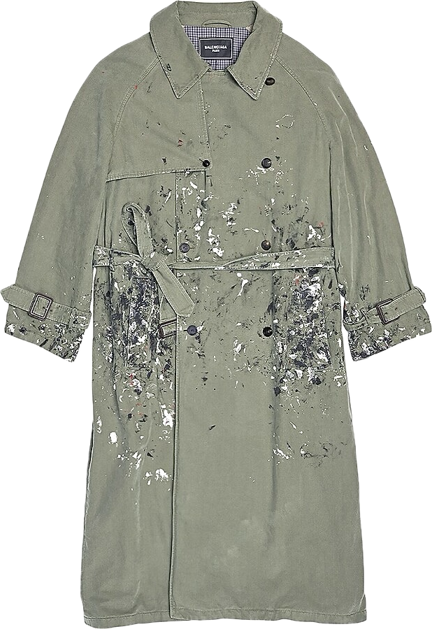 Balenciaga Summer 22 Artist's Trench Coat