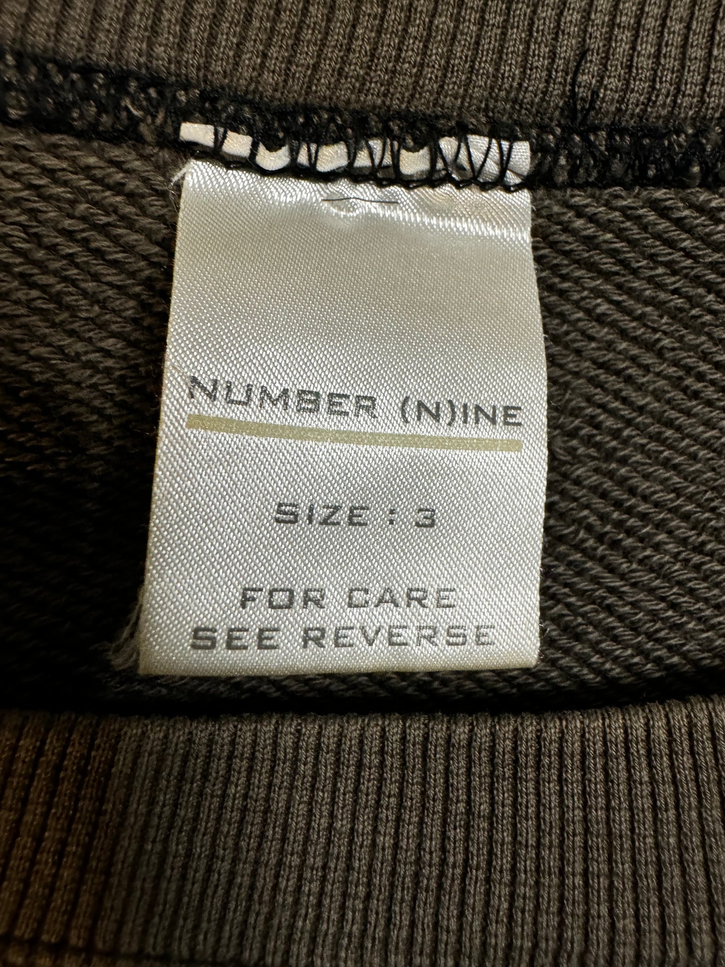 Number (N)ine SS 2001 School of Visual Comedy Crewneck Sweatshirt