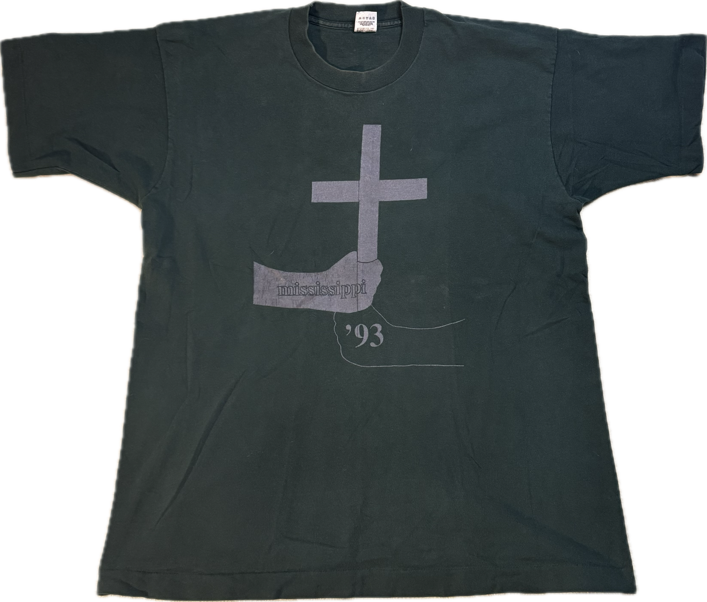 90's Mississippi Cross Religious Vintage T Shirt