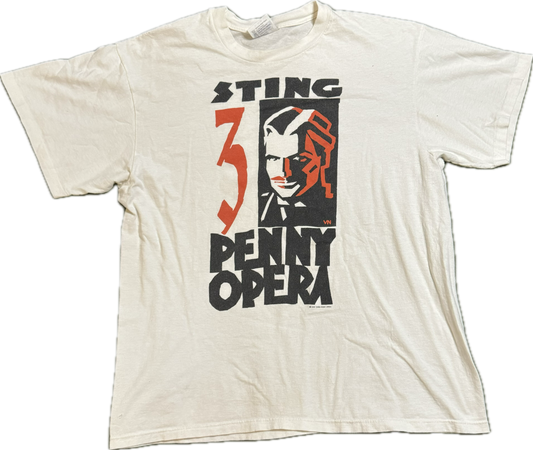 1989 Sting 3 Penny Opera Vintage T Shirt