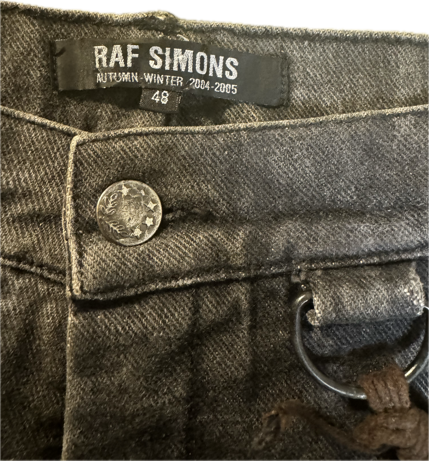 Raf Simons AW 2004 "Waves" Cargo Pocket Jeans