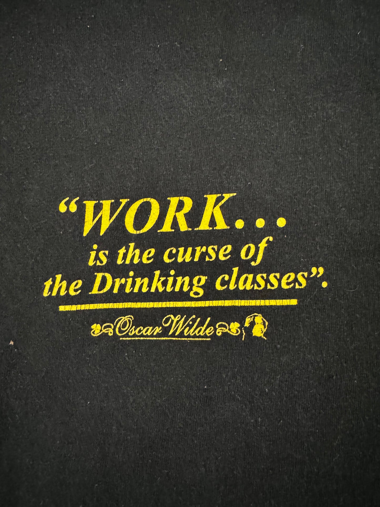 Oscar Wilde "Work Quote" Vintage T Shirt