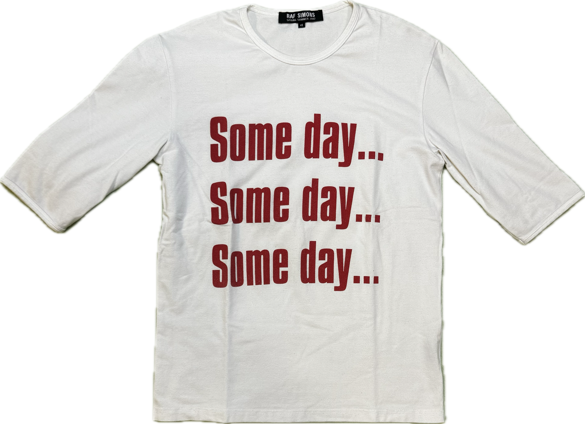 Raf Simons SS 2002 Some day T shirt – First Times Worldwide