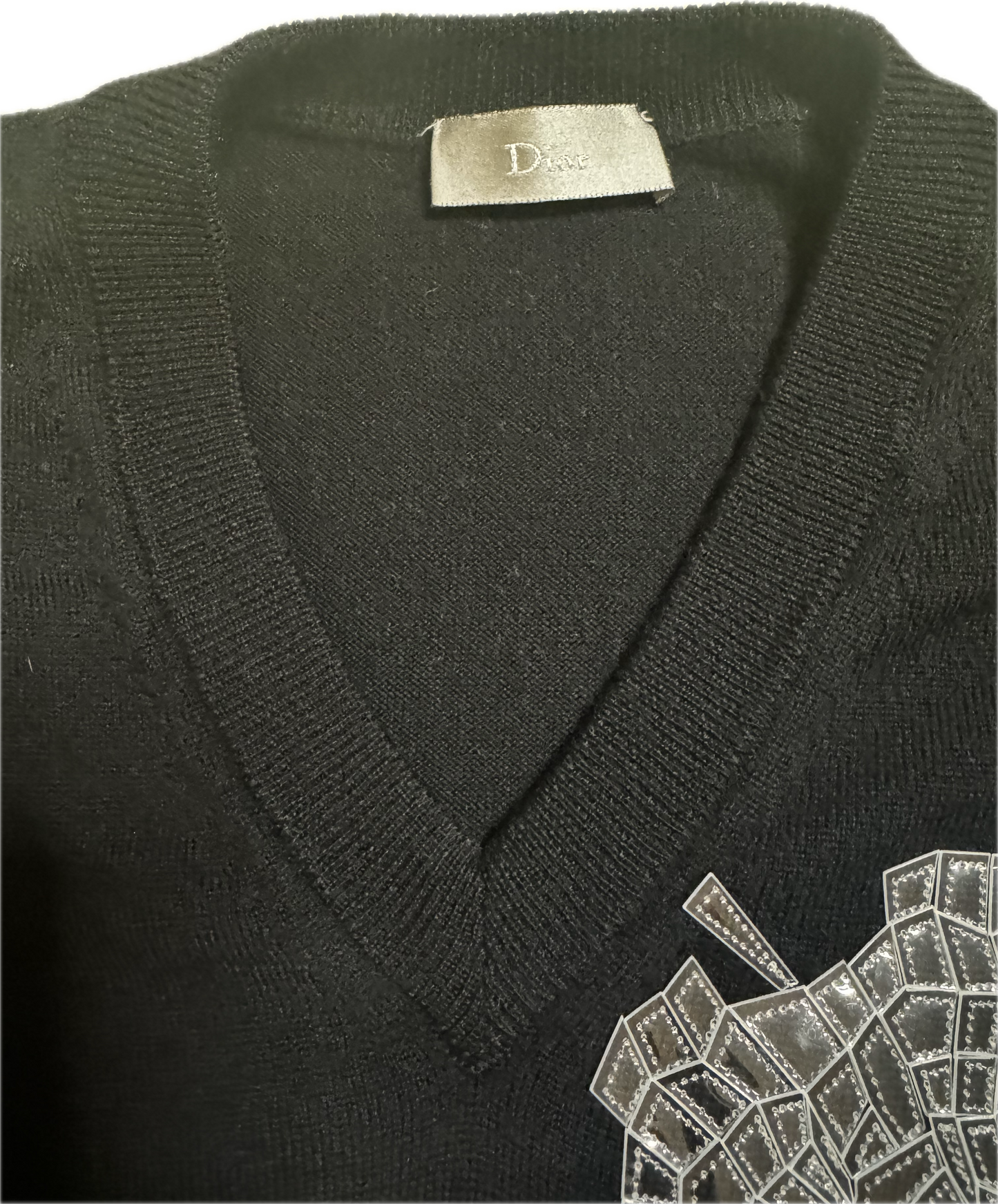 Dior Homme Shattered Glass Knit Sweater