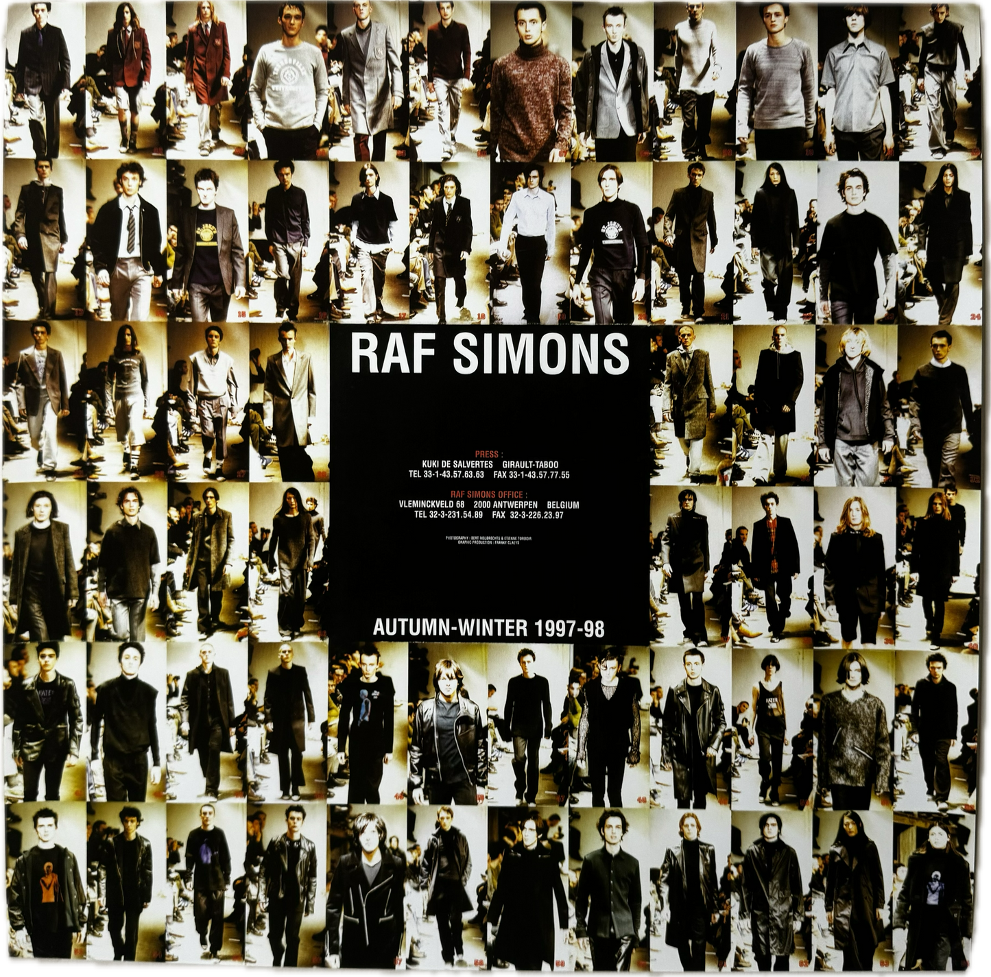 y*様 RAF SIMONS / AW 1998-1999 / Poster Raf Simons AW 1997-98 Runway Poster – First Times Worldwide