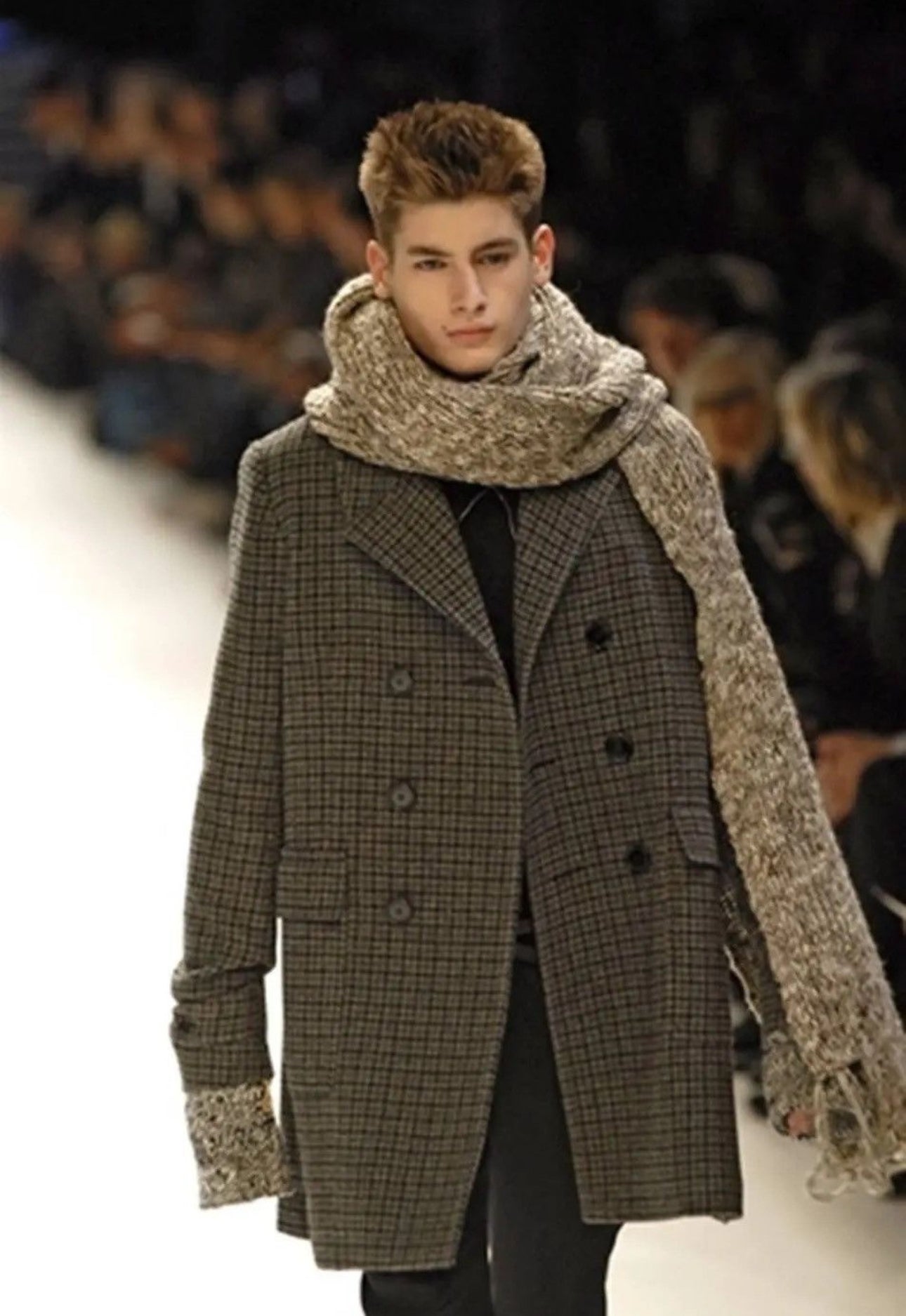 Dior Homme AW 2007 Navigate Wool Scarf