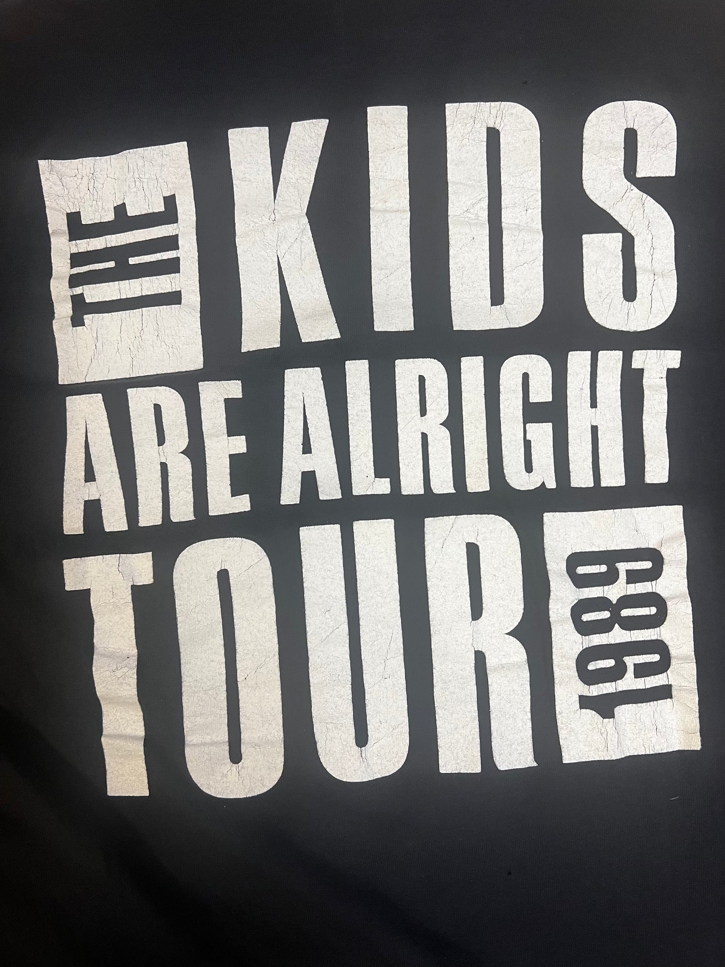 1989 Vintage The Who "The Kids Are Alright" tour band T-shirt