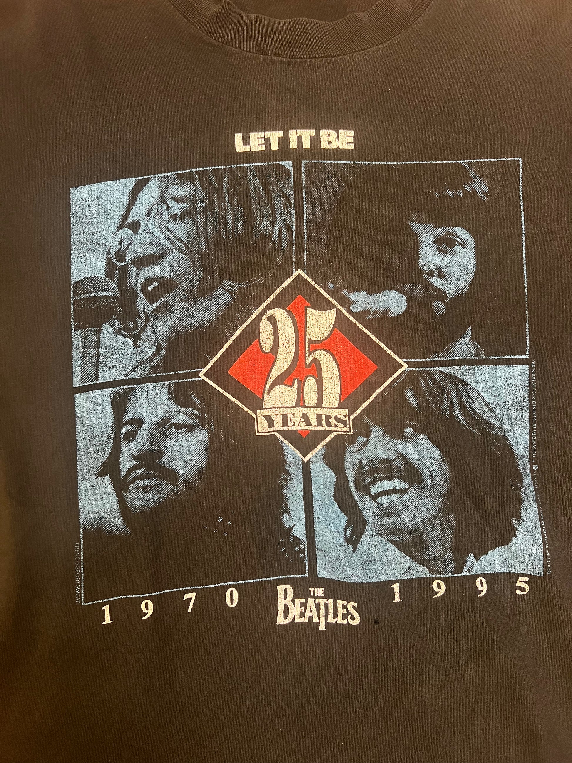 1995 Vintage The Beatles Let it Be T-shirt – First Times Worldwide 1995 Vintage The Beatles Let it Be T-shirt – First Times Worldwide