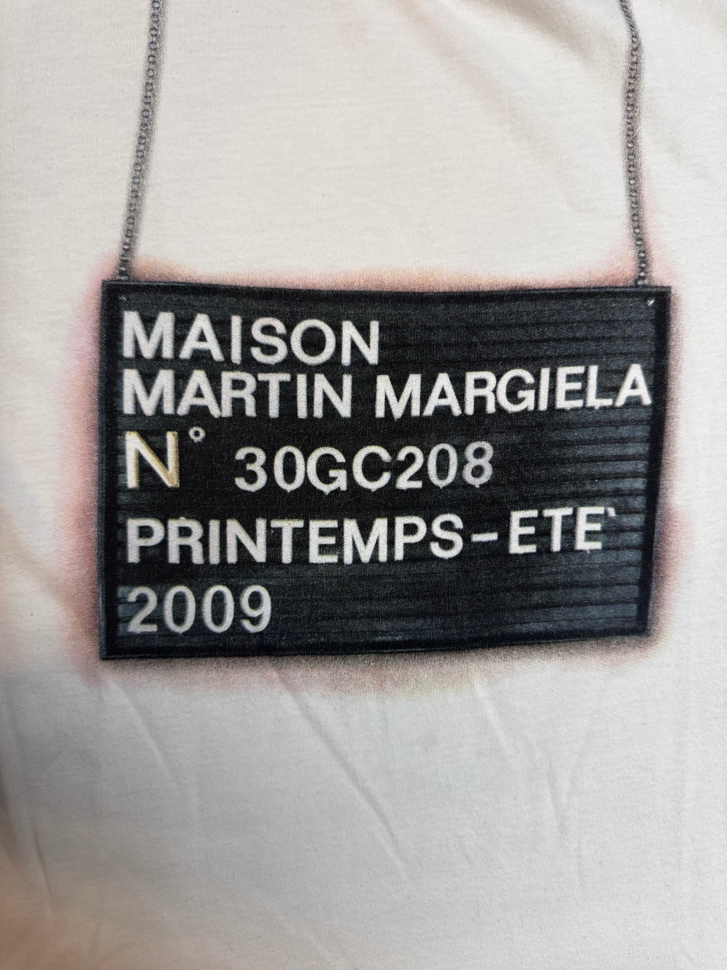 Maison Martin Margiela 2009 Trompe L'oeil Mugshot T Shirt
