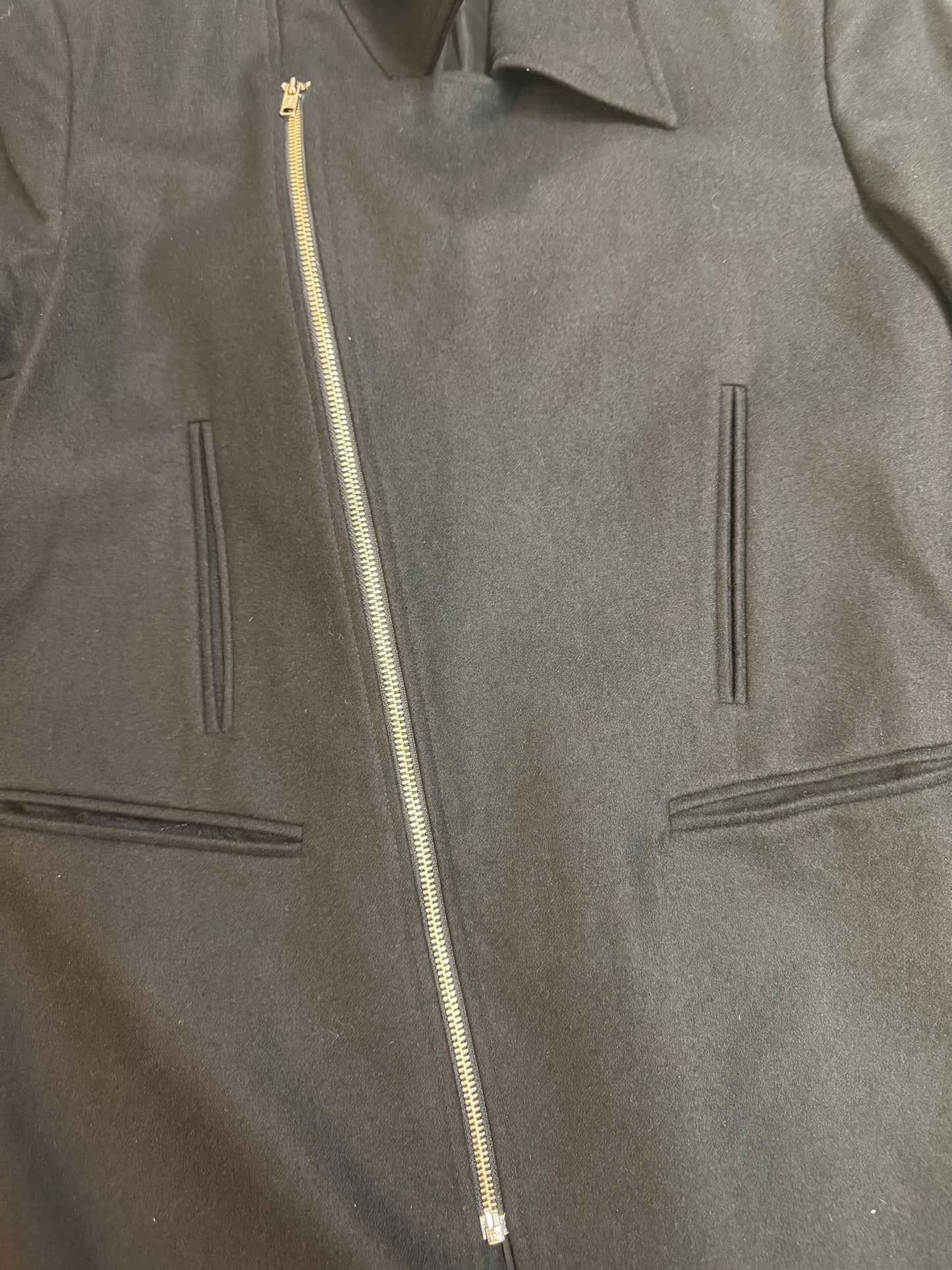 Raf Simons AW98 Asymetrical Zip Wool Coat