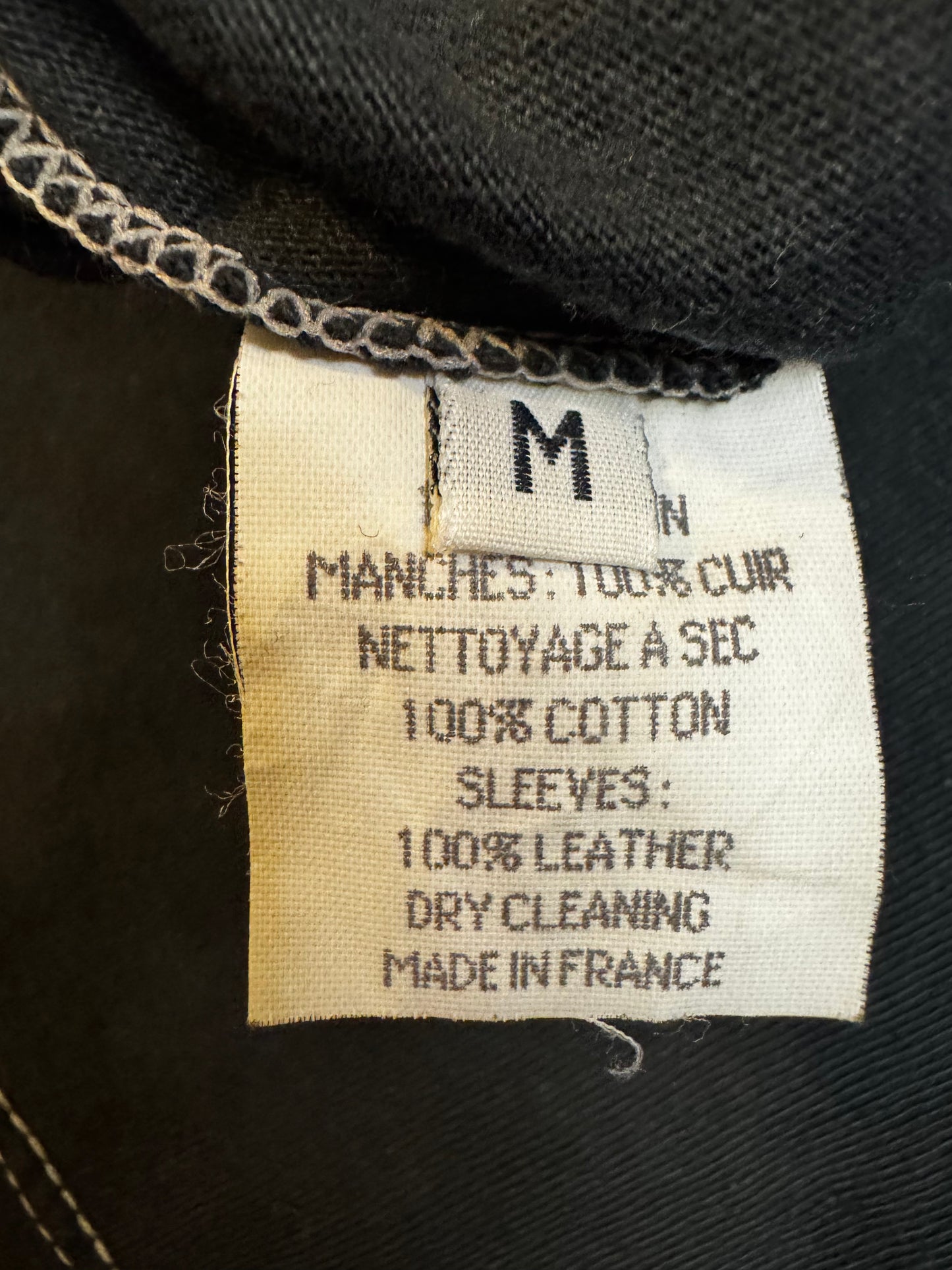 Maison Martin Margiela Artisanal Top With Leather Sleeves 2004