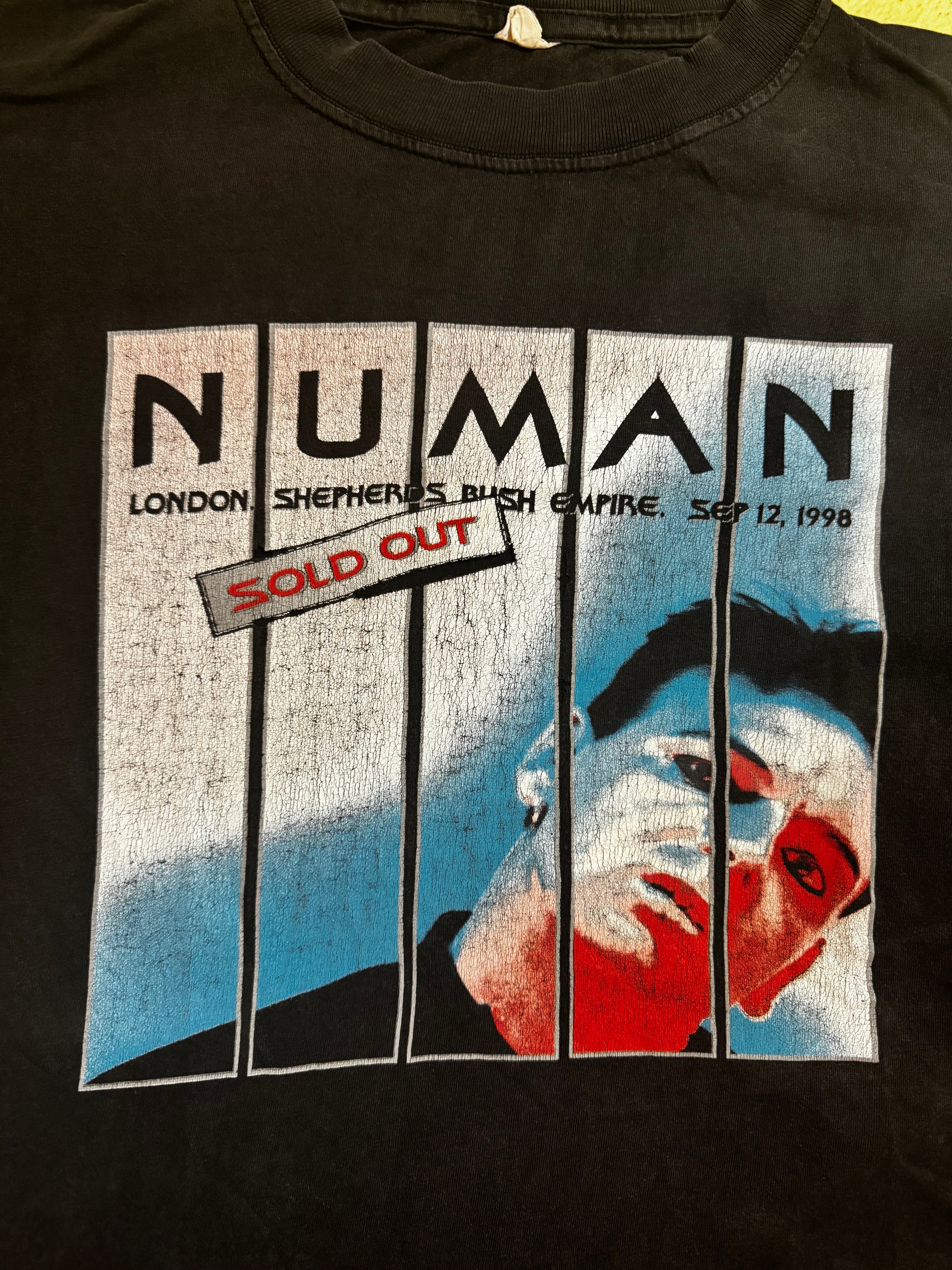 1998 Gary Numan Vintage Tour T Shirt – First Times Worldwide 1998 Gary Numan Vintage Tour T Shirt – First Times Worldwide