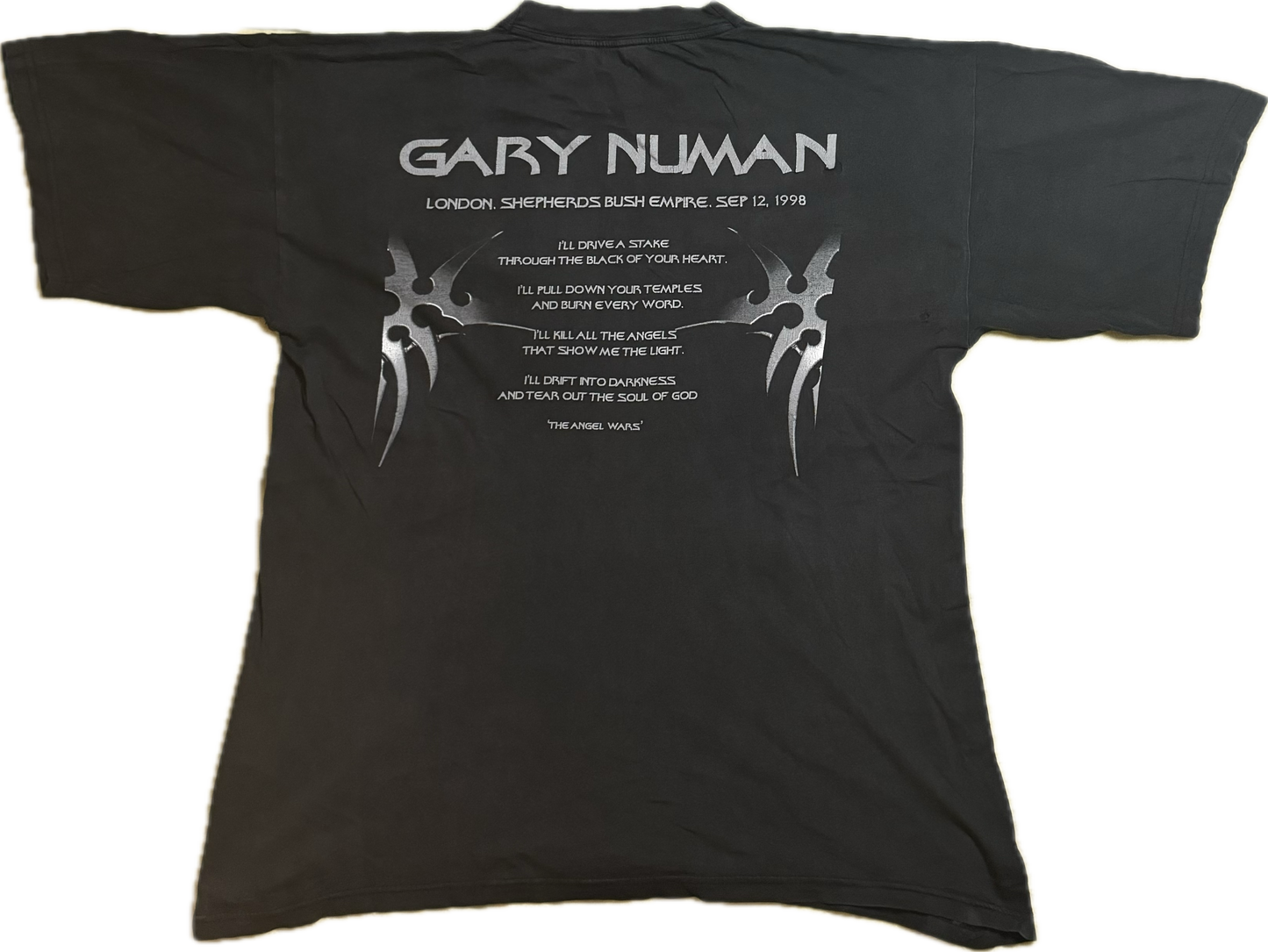 1998 Gary Numan Vintage Tour T Shirt