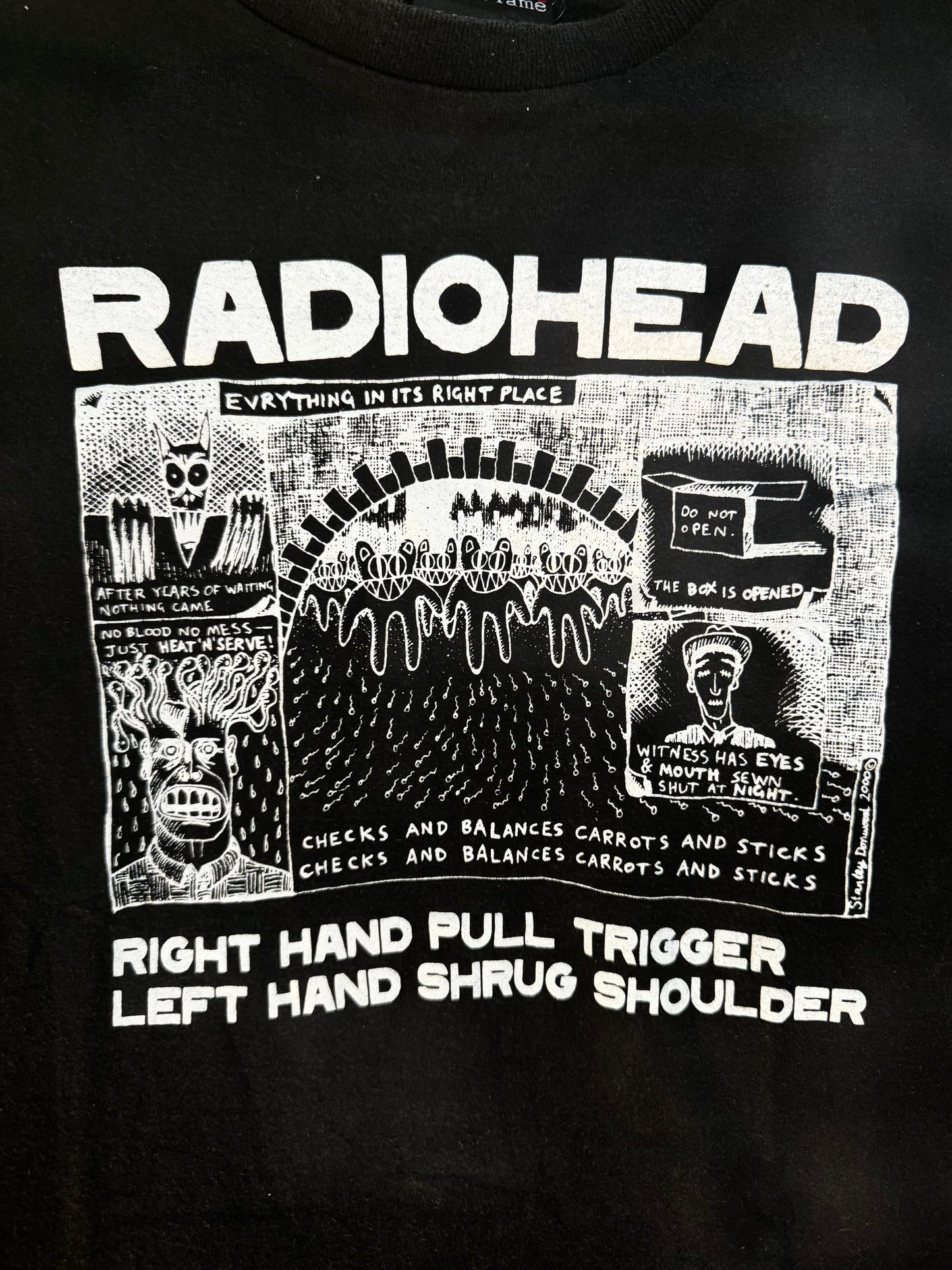 Radiohead Kid A Vintage T Shirt